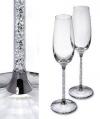 SWAROVSKI PR OF TOASTING FLUTES