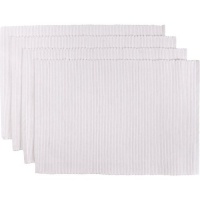 Now Designs Set of 4 Basic Placemats, White Now Designs Set of 4 Basic Placemats, White