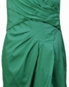 Lauren Ralph Lauren Women's Dupioni Faux Wrap Dress 10P Green [Apparel]