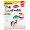 Memorex White Matte DVD Label Refills