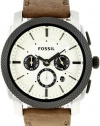 Fossil Men's FS4732 Machine Brown Leather Watch