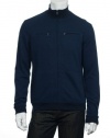 Alfani Red Men's Blue Full Zip Sweatshirt