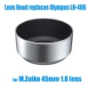 EzFoto Bayonet Mount Lens Hood Shade for Olympus M.ZUIKO DIGITAL 45mm 1:1.8 lens, 100% replaces LH-40B