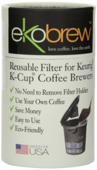 Ekobrew Cup, Refillable Cup for Keurig K-cup Brewers, Brown, 1-Count Ekobrew Cup, Refillable Cup for Keurig K-cup Brewers, Brown, 1-Count