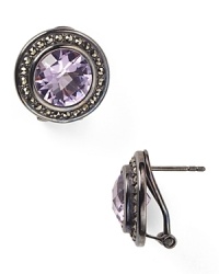 Judith Jack Geometric Plated Marcasite Crystal Stud Earrings Judith Jack Geometric Plated Marcasite Crystal Stud Earrings