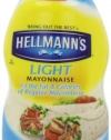 Hellmann's Light Mayonnaise, 22 Ounce Squeeze Bottle (Pack of 4)