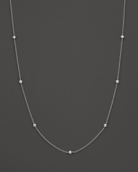 Faceted diamond stations on a sterling silver chain. By Ippolita. Faceted diamond stations on a sterling silver chain. By Ippolita.