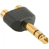 1/4-Inch Stereo Male to 2 RCA Female Y Adapter Plug 1/4-Inch Stereo Male to 2 RCA Female Y Adapter Plug