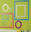 Wallies Peel and Stick Wall Art Colorful Frames