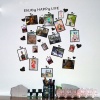 Wall Sticker Picture Photo Frame (20 Pcs) Removable Wall Art Decal Sticker Decor Mural DIY Vinyl Décor Room Home