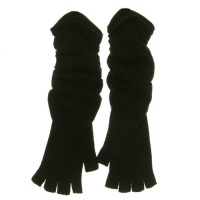 Fingerless Long Glove - Black W20S44E - clover Fingerless Long Glove - Black W20S44E - clover