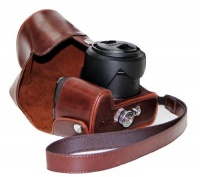 MegaGear Ever Ready Protective Brown Leather Camera Case, Bag for Panasonic Lumix DMC-FZ200 MegaGear Ever Ready Protective Brown Leather Camera Case, Bag for Panasonic Lumix DMC-FZ200