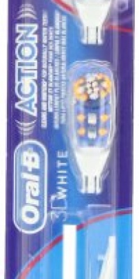 Oral-B 3D White Action Replacement Toothbrush Heads, 2 Count Oral-B 3D White Action Replacement Toothbrush Heads, 2 Count