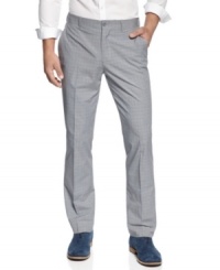 Bold and versatile, these flat-front dress pants from American Rag will be a dynamic addition to your working wardrobe. Bold and versatile, these flat-front dress pants from American Rag will be a dynamic addition to your working wardrobe.