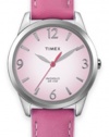 Timex Women's T2N864 Weekender Pink Leather Strap Watch