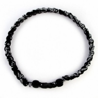 Titanium Tornado Baseball Necklace Black 18 Titanium Tornado Baseball Necklace Black 18