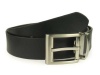 Nickel Free Clamp on Buckle One-Size-Fits-All Bonded Leather Belt