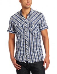 J.C. Rags Men's Short Sleeve Button-Up Shirt