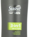 Suave Professionals mens, shampoo/conditioner/body wash, 3 in 1, citrus rush, 28oz