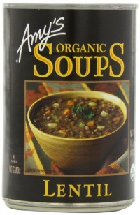 Amy's Organic Lentil Soup, 14.5-Ounce Cans (Pack of 12) Amy's Organic Lentil Soup, 14.5-Ounce Cans (Pack of 12)