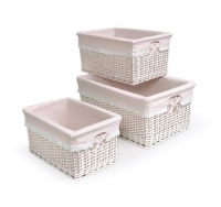 Badger Basket Three Basket Set, Pink Badger Basket Three Basket Set, Pink