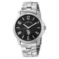 U.S. Polo Assn. Classic Men's USC80041 Analogue Black Dial Metal Link Watch U.S. Polo Assn. Classic Men's USC80041 Analogue Black Dial Metal Link Watch