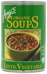 Amy's Organic Lentil Vegetable Soup, 14.5-Ounce Cans (Pack of 12) Amy's Organic Lentil Vegetable Soup, 14.5-Ounce Cans (Pack of 12)