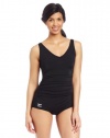 Speedo Women's Endurance Plus Side Shirred Tank Swimsuit