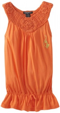 Baby Phat - Kids Girls 7-16 Crochet Tank, Cherry Tomato, Medium Baby Phat - Kids Girls 7-16 Crochet Tank, Cherry Tomato, Medium