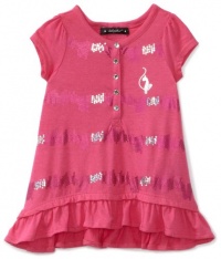 Baby Phat - Kids Girls 2-6x Tod Sequins Top With Ruffles, Pink, 2T Baby Phat - Kids Girls 2-6x Tod Sequins Top With Ruffles, Pink, 2T