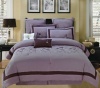 Luxury Home 8-Piece Luxurious Comforter Set, King, Gardenia Violet