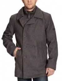 Ben Sherman Men's Funnel Neck Melton Coat Ben Sherman Men's Funnel Neck Melton Coat