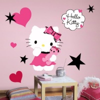 Hello Kitty Couture Peel & Stick Giant Wall Decal Hello Kitty Couture Peel & Stick Giant Wall Decal