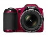 Nikon COOLPIX L820 16 MP CMOS Digital Camera with 30x Zoom Lens and Full HD 1080p Video (Red)