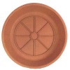 Dynamic Design SA1412TC Saucer, Terracotta, 14-Inch Length