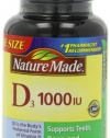 Nature Made Vitamin D3 1000 IU, Value Size, 180-Count Softgels