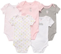Carter's 5-Pack Short Sleeve Bodysuits - Daddy's Princess - 3M Carter's 5-Pack Short Sleeve Bodysuits - Daddy's Princess - 3M
