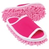 Slipper Genie Microfiber Cleaning Slippers, Pink