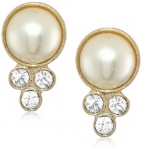 Anne Klein Stafford Gold-Tone Cream Pearl Stud Earrings Anne Klein Stafford Gold-Tone Cream Pearl Stud Earrings