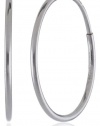 Duragold 14k Gold Endless Hoop Earrings, (0.6 Diameter)