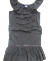 Ralph Lauren Girl's Ruffled Jersey Dress - Collection Black Size Small (7)