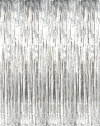 Metallic Silver Foil Fringe Curtains (1 pc)