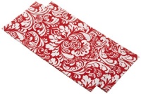 DII Printed Tango Red Damask Dishtowels, Set of 2
