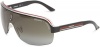 Carrera Topcar 1/S Aviator Sunglasses,Black Crystal & Red Frame/Grey Gradient Lens,One Size