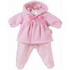 Corolle My First Fashions 12-Inch Pink Hooded Fleece Jacket Set