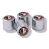 NCAA Florida State Seminoles Metal Tire Valve Stem Caps, 4-Pack