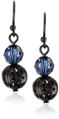 1928 Jewelry Colored Bead Ball Drop Earrings 1928 Jewelry Colored Bead Ball Drop Earrings