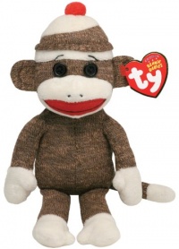 Ty Beanie Baby - Socks the Sock Monkey Brown Ty Beanie Baby - Socks the Sock Monkey Brown