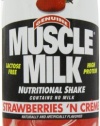 CytoSport Muscle Milk Ready-to-Drink Shake, Strawberries and Creme, 17 Ounce, Pack of 12