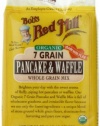 Bob's Red Mill Organic 7 Grain Pancake & Waffle, Whole Grain Mix, 26-Ounce Bags (Pack of 4)